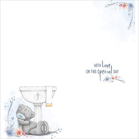 On Your Christening Me To You Bear Card Extra Image 1